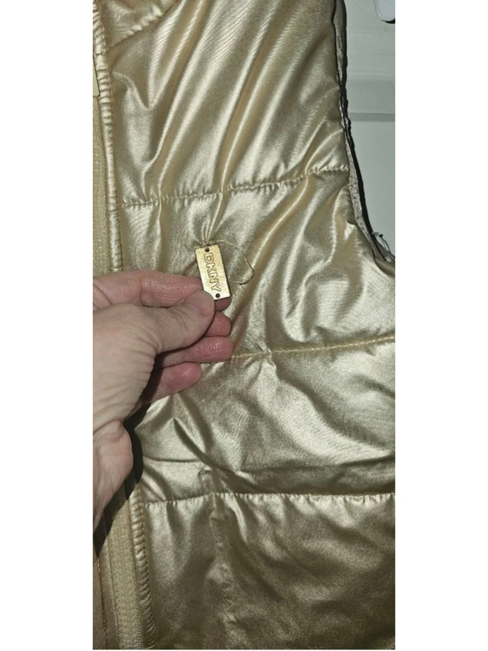 Girls' DKNY Gold full zip vest layering Puffer Vest‎ 6X